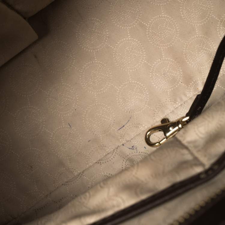 مملوكة مسبقًا MICHAEL Michael Kors Dark Brown Leather Large Selma Satchel