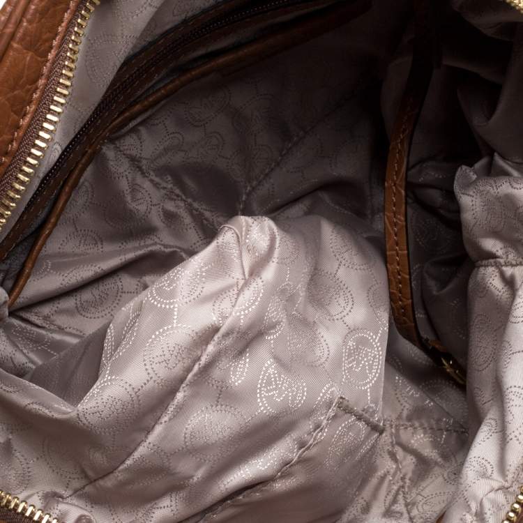 مملوكة مسبقًا MICHAEL Michael Kors Brown Crocodile Embossed Leather Large Joan Satchel