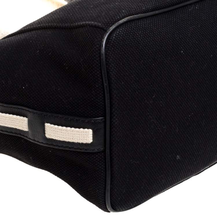 Pre Owned MICHAEL Michael Kors Black Canvas Marina Grab Tote   