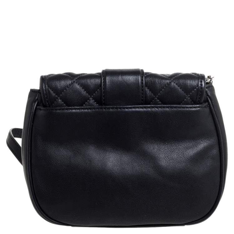 Pre Owned MICHAEL Michael Kors Black Quilted Leather Sloan Shoulder Bag