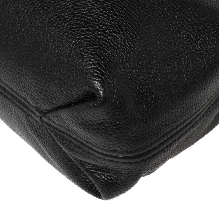 Pre Owned MICHAEL Michael Kors Black Leather Camden Drawstring Hobo