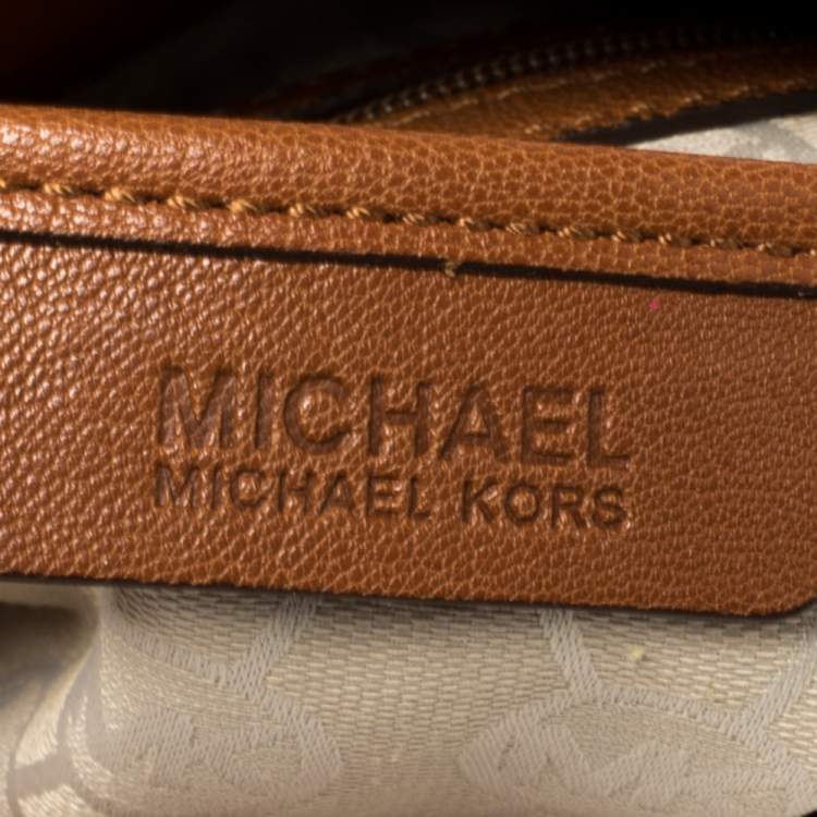 Pre Owned MICHAEL Michael Kors Brown Leather Hamilton Tote