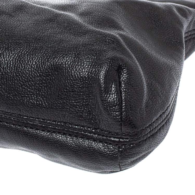 Pre Owned MICHAEL Michael Kors Black Leather Berkley Clutch