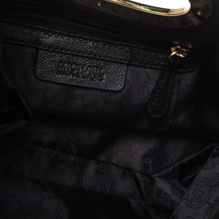 Pre Owned MICHAEL Michael Kors Black Leather Berkley Clutch