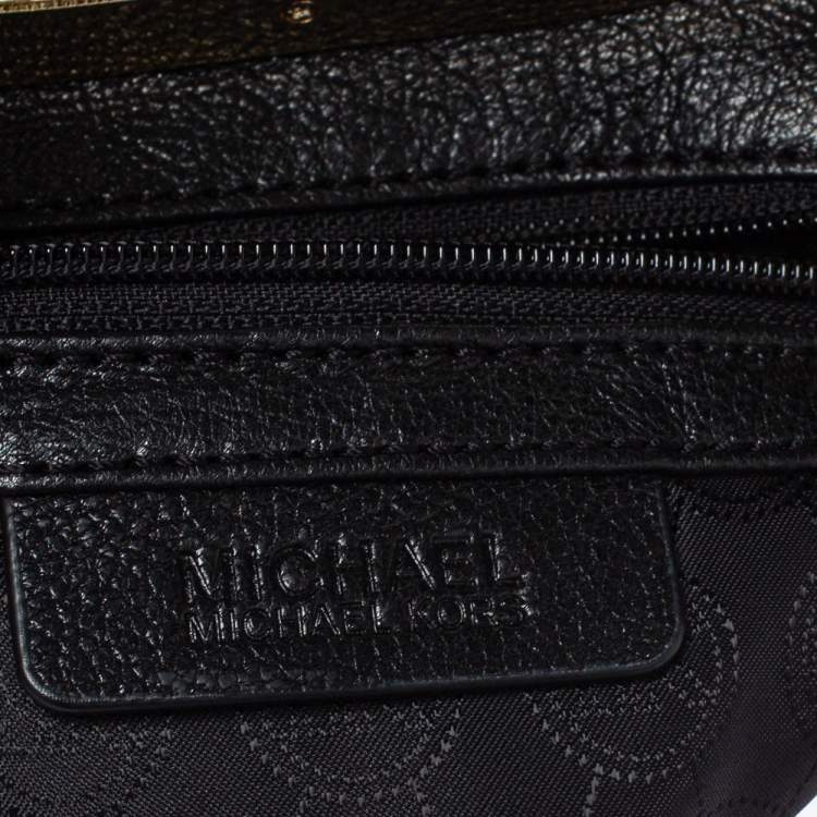 Pre Owned MICHAEL Michael Kors Black Leather Berkley Clutch