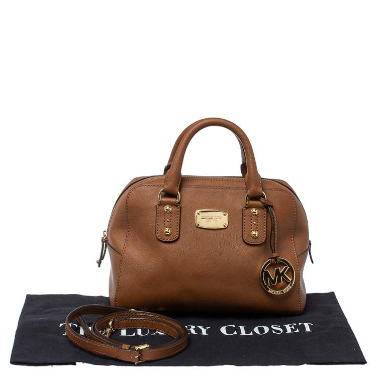 Pre Owned Michael Michael Kors Brown Leather Small Satchel