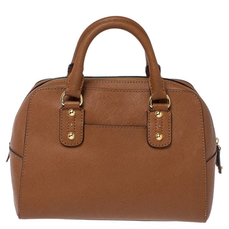 Pre Owned Michael Michael Kors Brown Leather Small Satchel