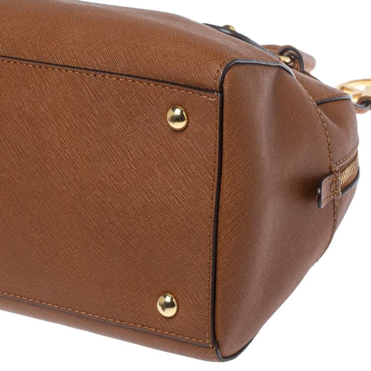 Pre Owned Michael Michael Kors Brown Leather Small Satchel