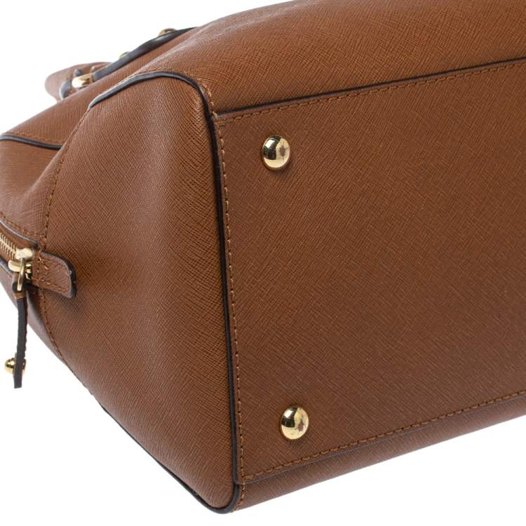 Pre Owned Michael Michael Kors Brown Leather Small Satchel