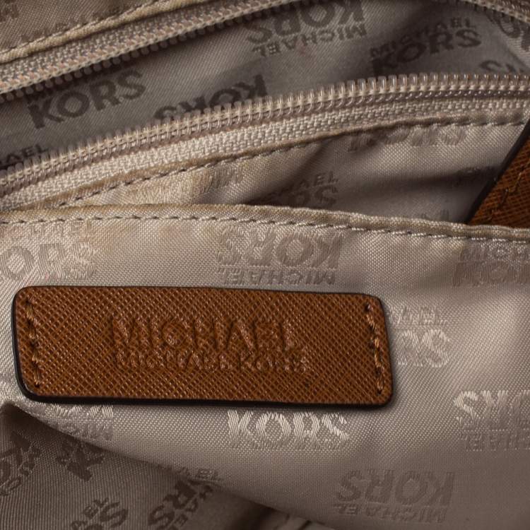 Pre Owned Michael Michael Kors Brown Leather Small Satchel