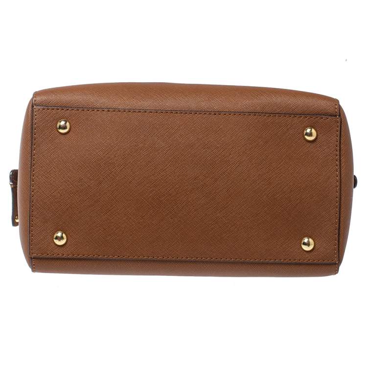 Pre Owned Michael Michael Kors Brown Leather Small Satchel
