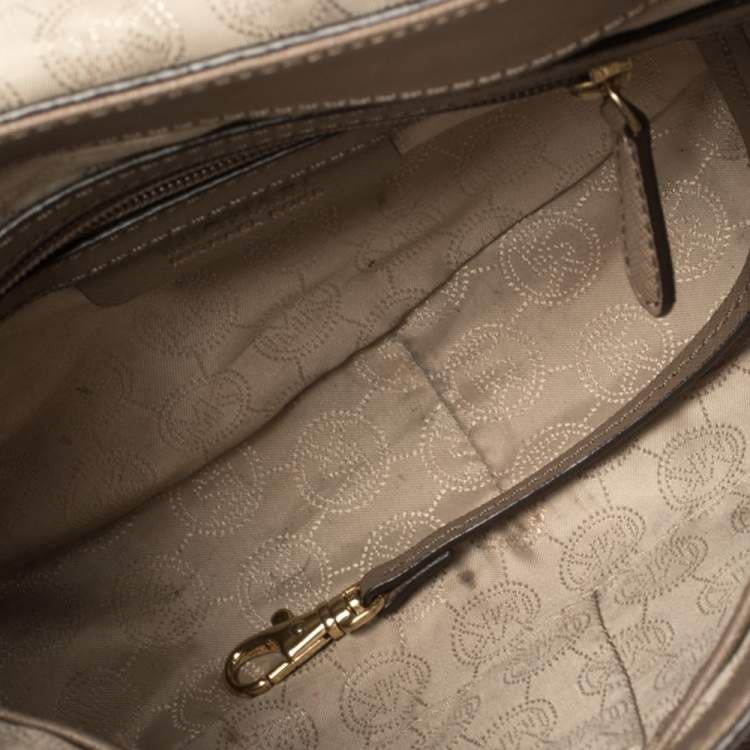 Pre Owned MICHAEL Michael Kors Brown Leather Large Hamilton Shoulder Bag