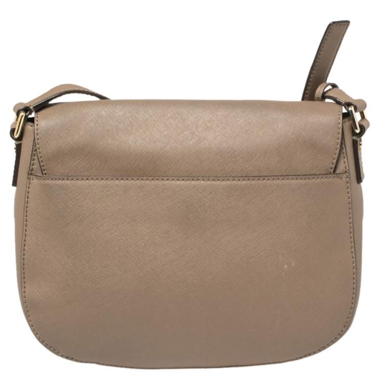 Pre Owned MICHAEL Michael Kors Brown Leather Large Hamilton Shoulder Bag
