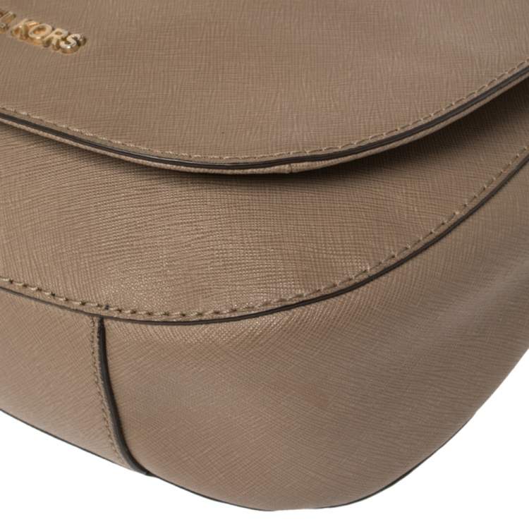 Pre Owned MICHAEL Michael Kors Brown Leather Large Hamilton Shoulder Bag