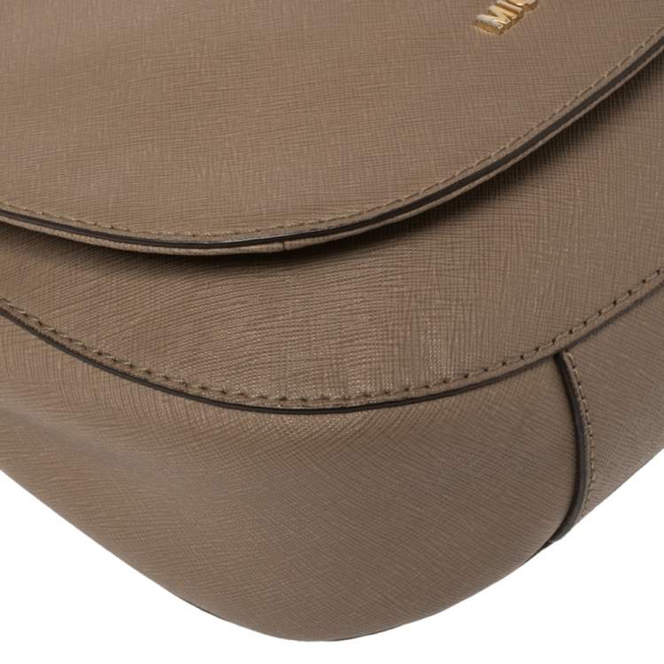 Pre Owned MICHAEL Michael Kors Brown Leather Large Hamilton Shoulder Bag