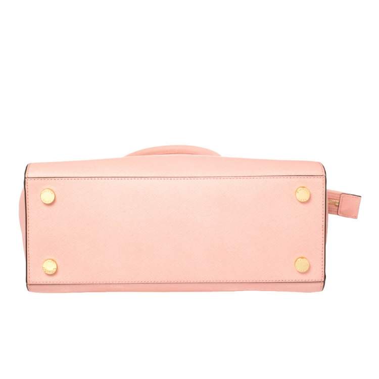 Pre Owned MICHAEL Michael Kors Pink Leather Large Selma Satchel
