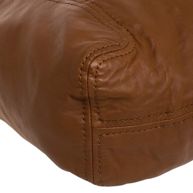 Pre Owned Michael Michael Kors Brown Leather Hobo