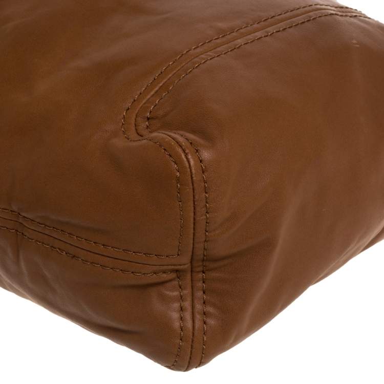 Pre Owned Michael Michael Kors Brown Leather Hobo