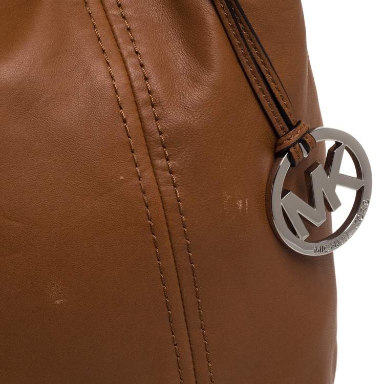 Pre Owned Michael Michael Kors Brown Leather Hobo
