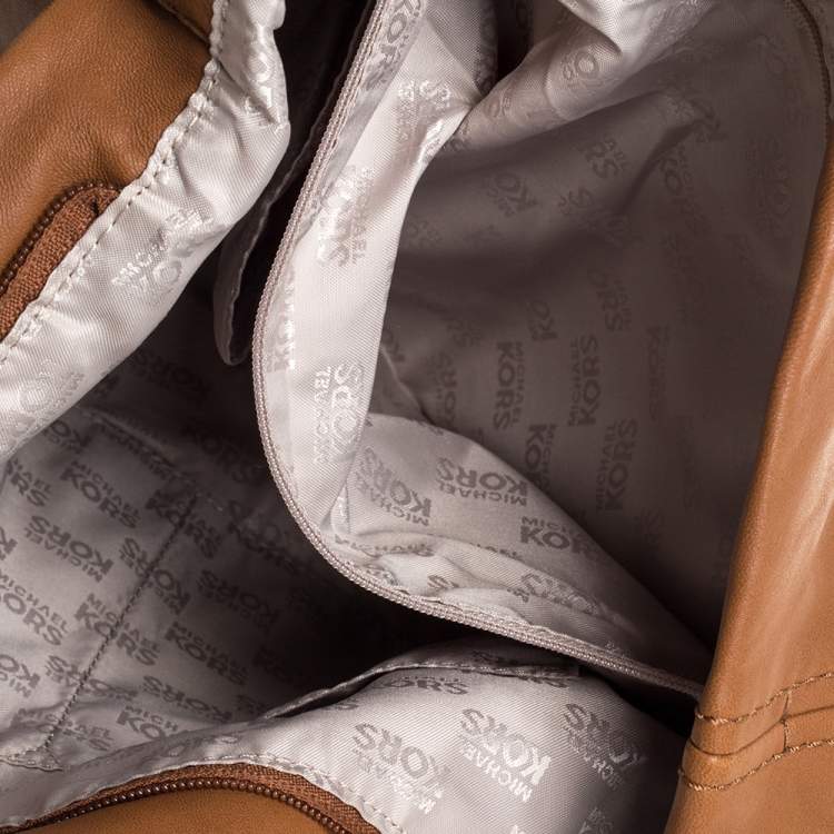 Pre Owned Michael Michael Kors Brown Leather Hobo