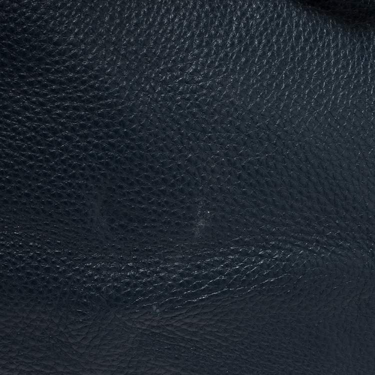 Pre Owned Michael Michael Kors Navy Blue Leather Harper Tote