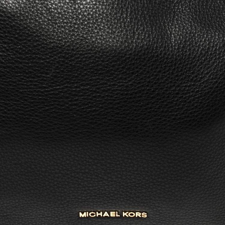 Pre Owned MICHAEL Michael Kors Black Leather Bedford Tassel Shoulder Bag