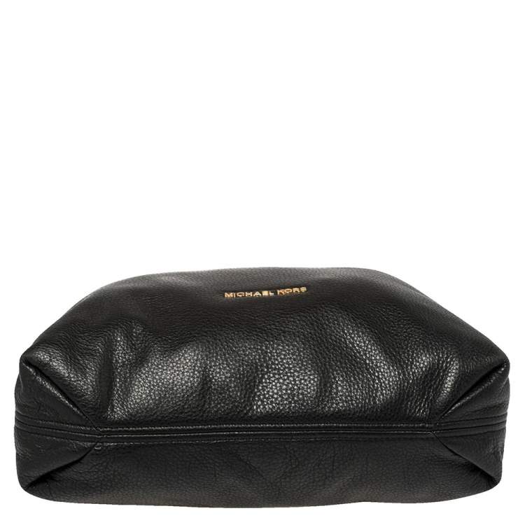 Pre Owned MICHAEL Michael Kors Black Leather Bedford Tassel Shoulder Bag