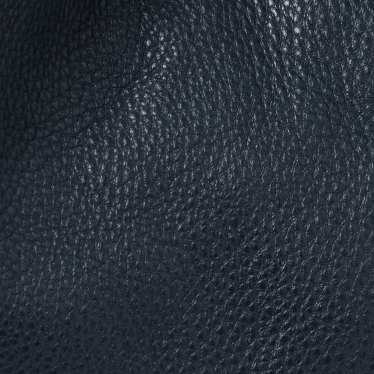 Pre Owned MICHAEL Michael Kors Navy Blue Leather Fulton Hobo