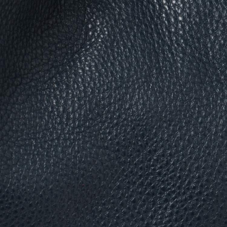 Pre Owned MICHAEL Michael Kors Navy Blue Leather Fulton Hobo