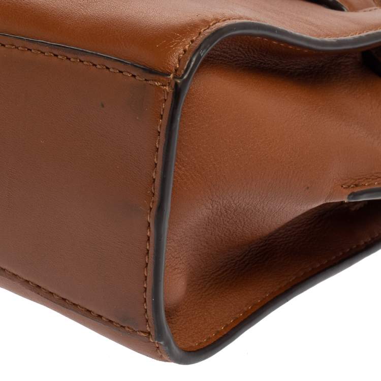 Pre Owned MICHAEL Michael Kors Brown Leather Hamilton Crossbody Bag