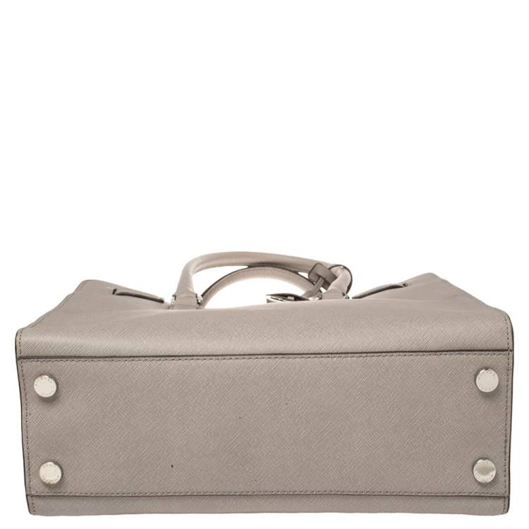 Pre Owned MICHAEL Michael Kors Grey Leather Large Dillon Tote