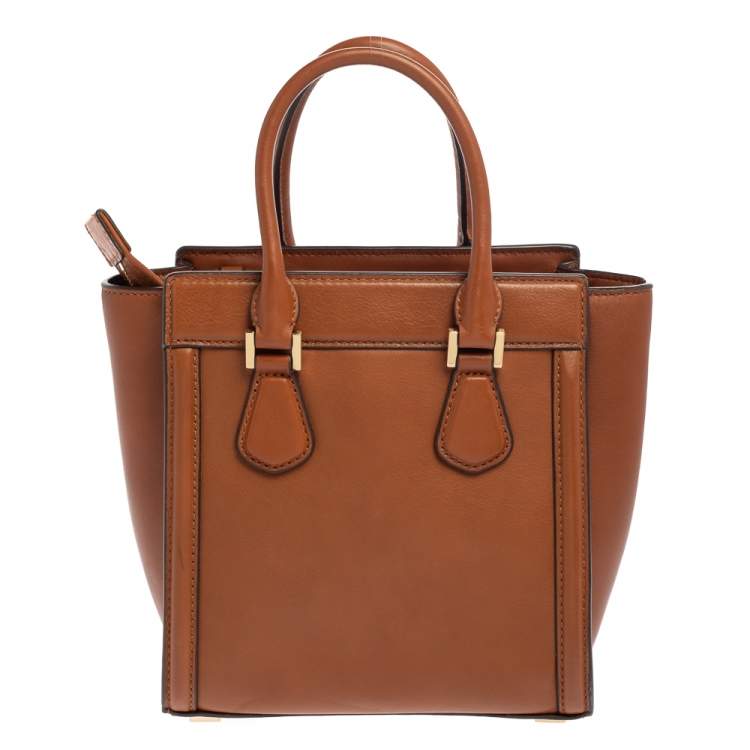 Pre Owned Michael Kors Brown Leather Satchel