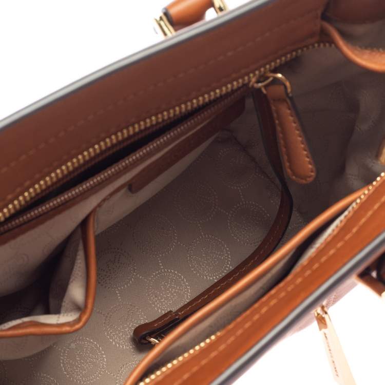 Pre Owned Michael Kors Brown Leather Satchel