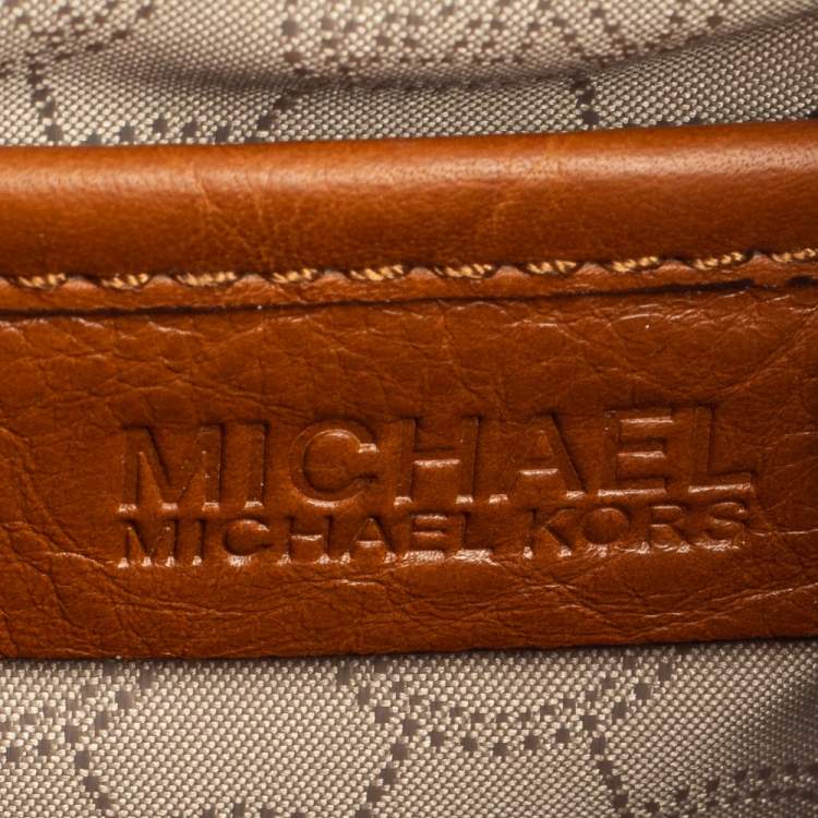 Pre Owned Michael Kors Brown Leather Satchel