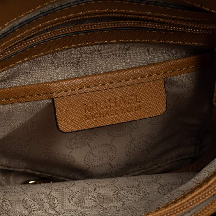 Pre Owned Michael Michael Kors Tan Leather Hamilton East West Tote
