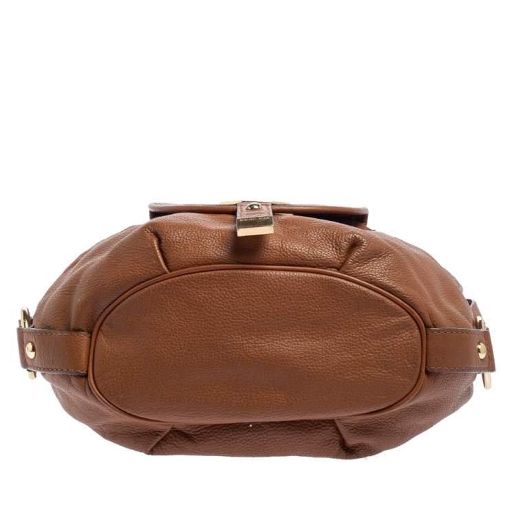 Pre Owned MICHAEL Michael Kors Brown Leather Fulton Hobo