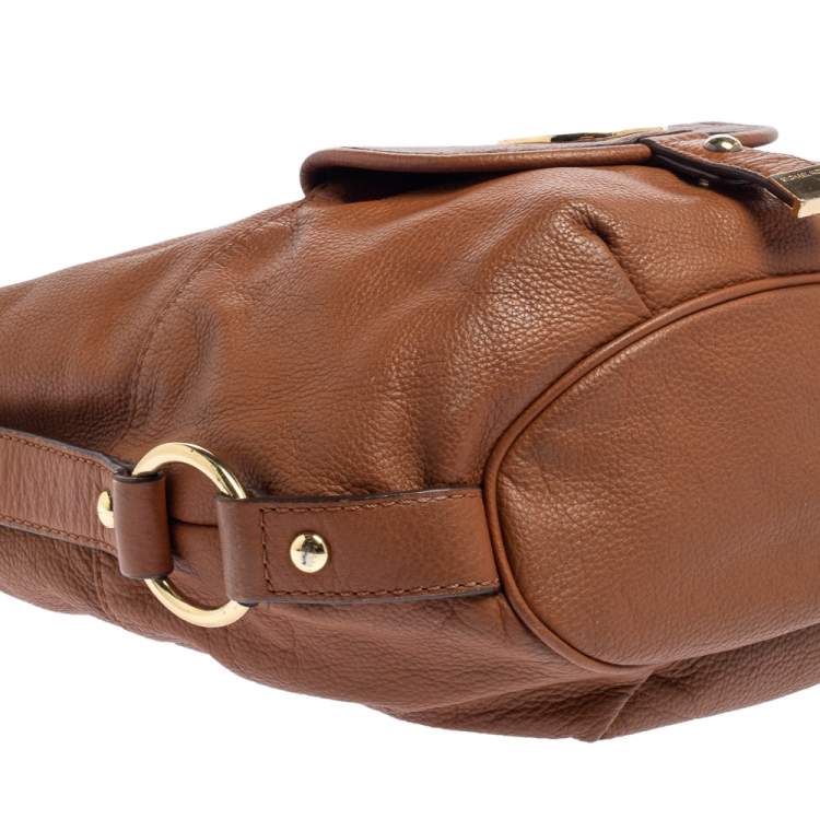 Pre Owned MICHAEL Michael Kors Brown Leather Fulton Hobo