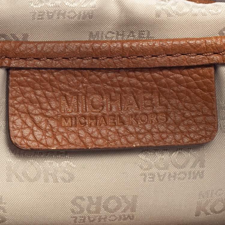 Pre Owned MICHAEL Michael Kors Brown Leather Fulton Hobo