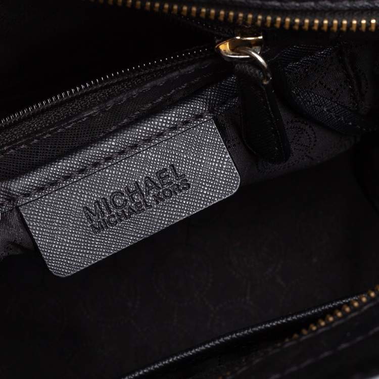 Pre Owned MICHAEL Michael Kors Black Saffiano Leather Large Selma Tote