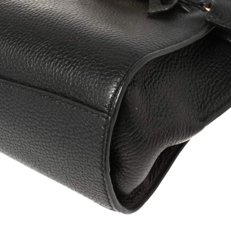 مملوكة مسبقًا MICHAEL Michael Kors Black Leather Hamilton Crossbody Bag