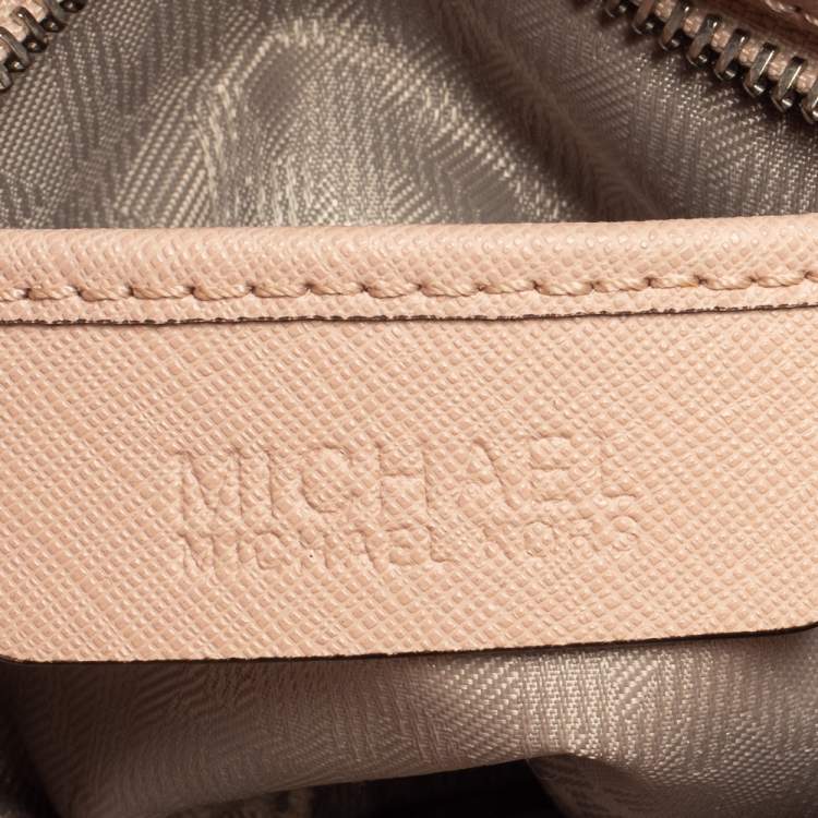 Pre Owned MICHAEL Michael Kors Pink Saffiano Leather Mini Dillon Tote