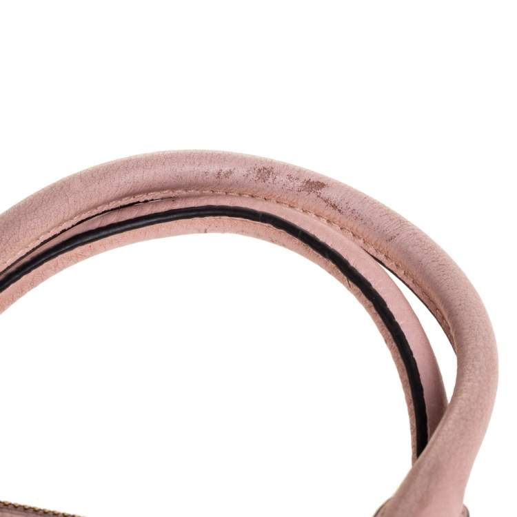 Pre Owned MICHAEL Michael Kors Pink Leather Hudson Satchel