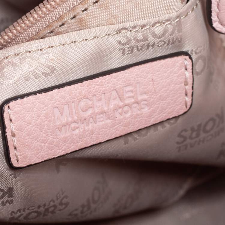 Pre Owned MICHAEL Michael Kors Pink Leather Hudson Satchel