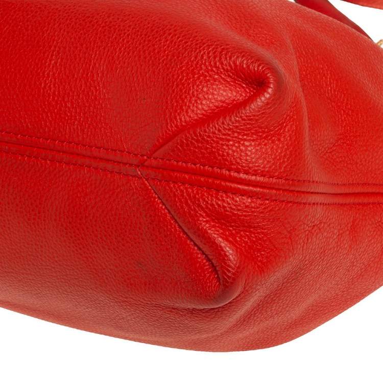 مملوكة مسبقًا MICHAEL Michael Kors Orange Leather Camden Drawstring Shoulder Bag