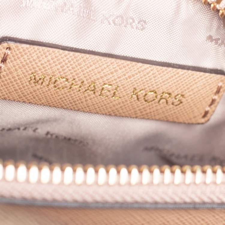 Pre Owned MICHAEL Michael Kors Metallic Gold Leather Small Mercer Tote