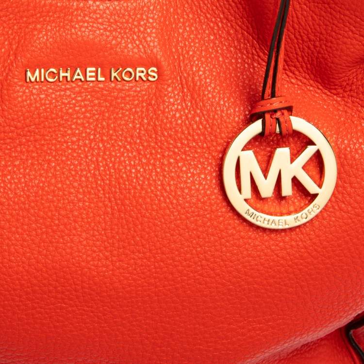 مملوكة مسبقًا MICHAEL Michael Kors Red Leather Bedford Hobo