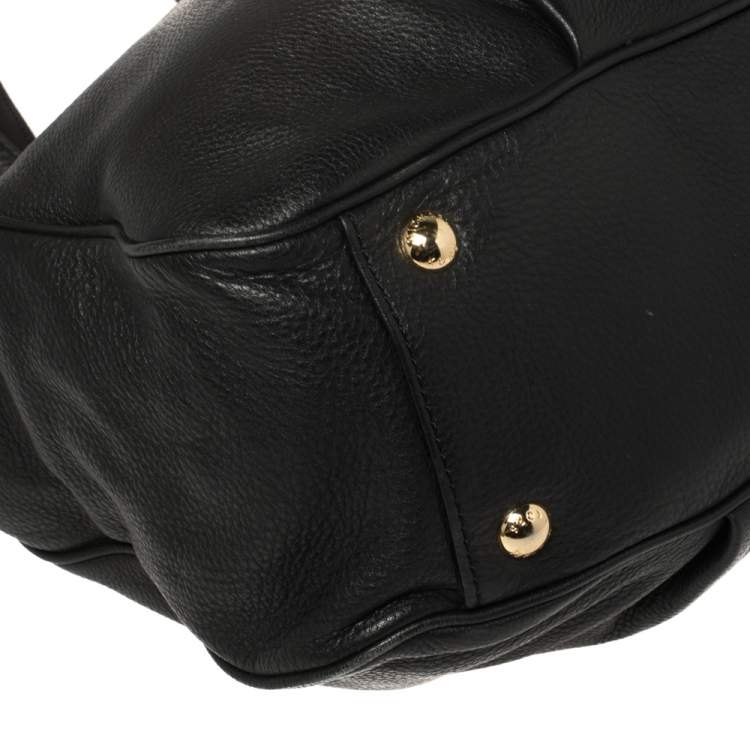 Pre Owned MICHAEL Michael Kors Black Leather Fulton Tote