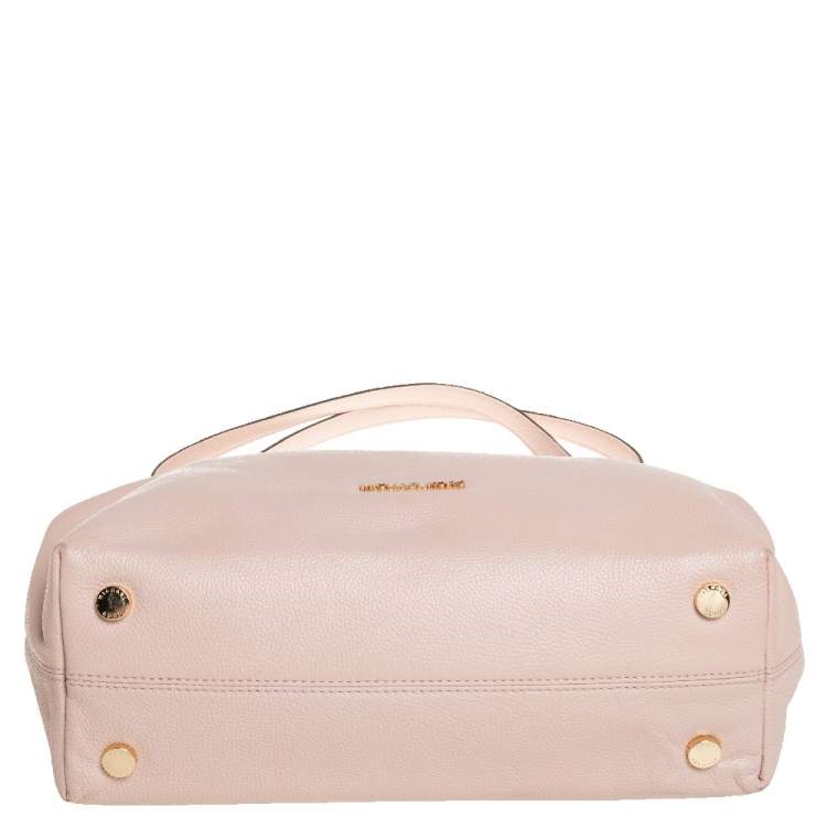 Pre Owned Michael Kors Light Peach Leather Large Leighton Shoulder Bag
