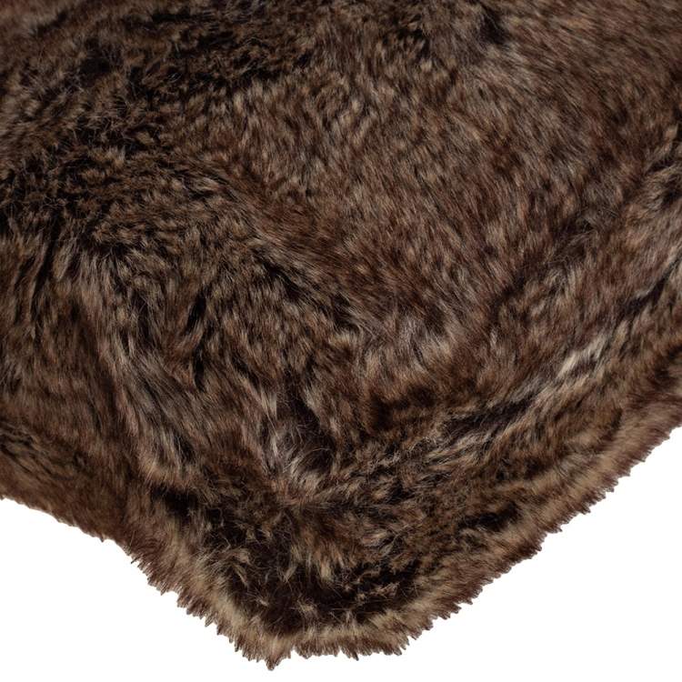 Pre Owned MICHAEL Michael Kors Brown Faux Fur Drawstring Tote