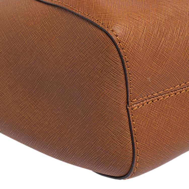 Pre Owned MICHAEL Michael Kors Brown Leather Jet Set Chain Shoulder Bag